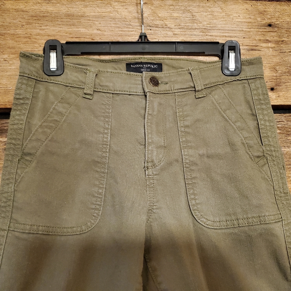 Banana Republic utility jeans 27/4 Loden Green